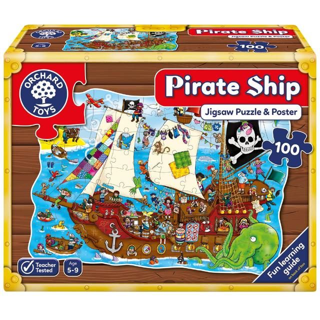 Orchard Toys Pirate Ship Jigsaw Puzzle, 5-9 year olds