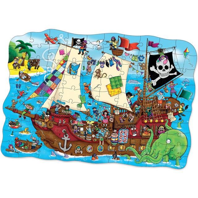 Orchard Toys Pirate Ship Jigsaw Puzzle, 5-9 year olds Toys & Kid's Zone M&S   