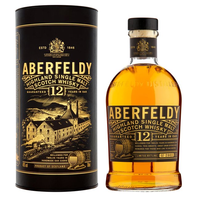 Aberfeldy 12 Year Old Single Malt Whisky Liqueurs and Spirits M&S Default Title  