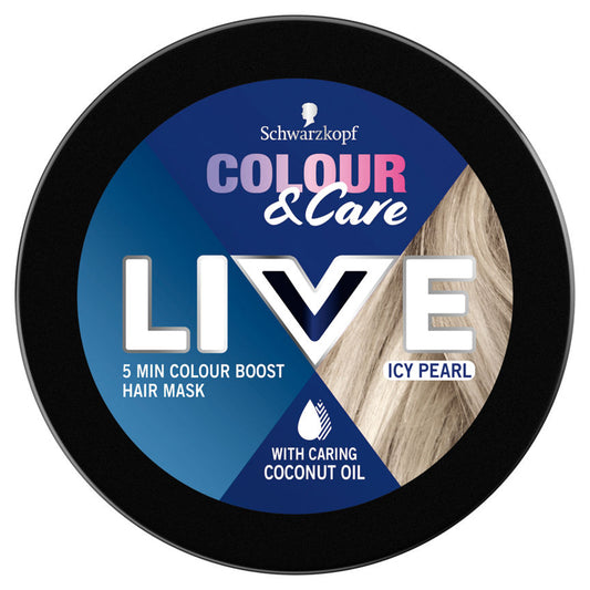 Schwarzkopf Live Colour & Care Icy Pearl Hair Mask Hair Treatments ASDA   