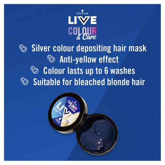 Schwarzkopf Live Colour & Care Icy Pearl Hair Mask Hair Treatments ASDA   
