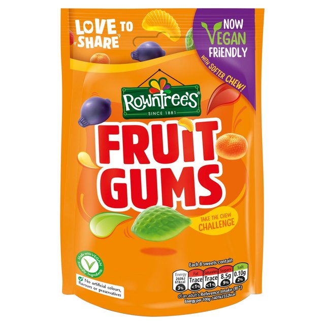 Rowntree's Fruit Gums Sweets Sharing Bag Food Cupboard M&S Default Title  