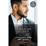 Paperback Desert King Meets His Match / The Powerful Boss She Craves by Annie West Books ASDA   