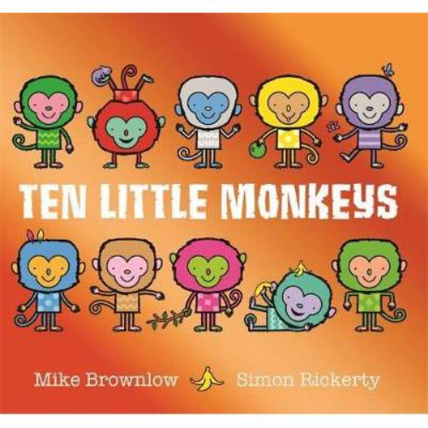 Kids Ten Little Monkeys - Mike Brownlow Books ASDA   