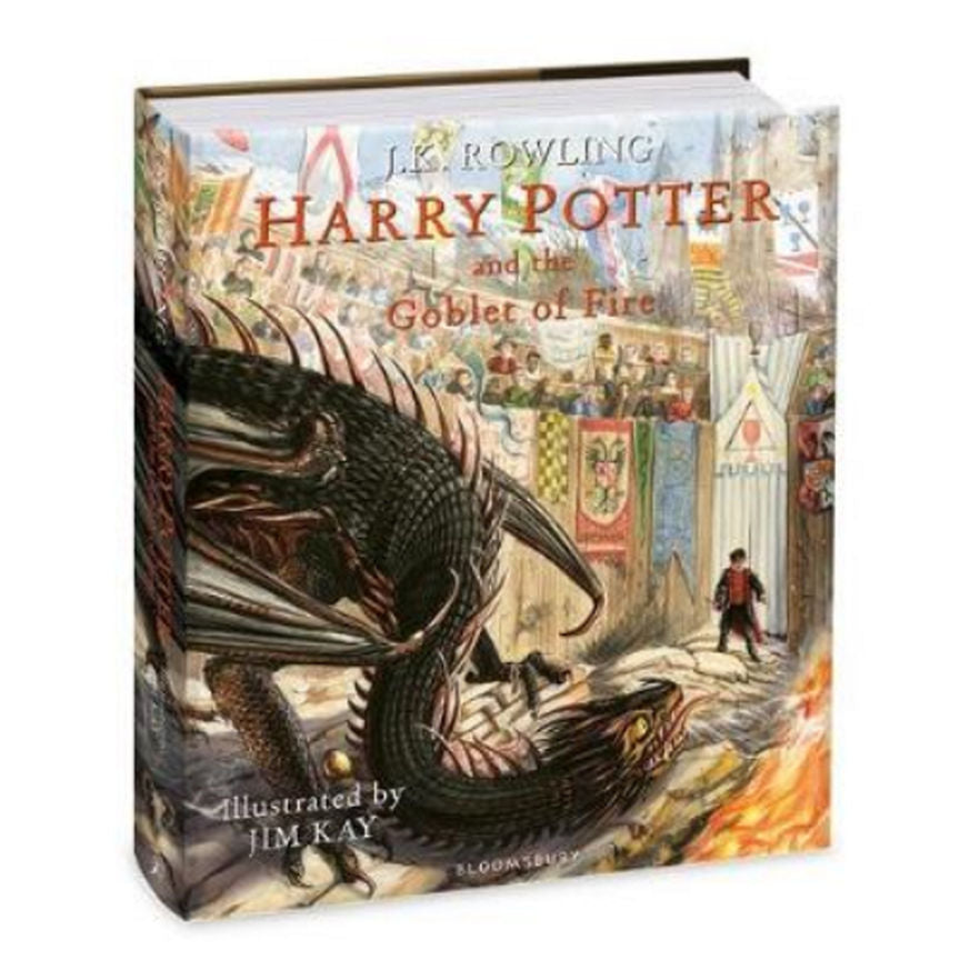 Hardback Harry Potter and the Goblet of Fire: Illustrated Edition by J.K. Rowling Books ASDA   