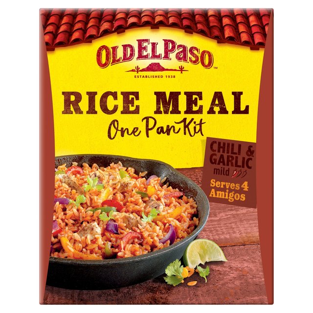 Old El Paso Mexican Chili & Garlic One Pan Rice Meal Kit GOODS M&S   