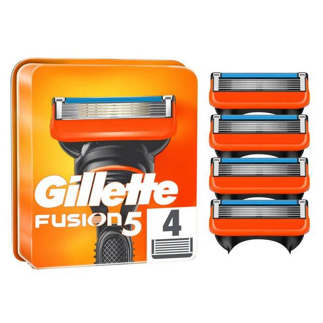 Gillette Fusion Razor Blades x4 men's razors & blades Sainsburys   