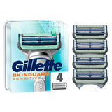 Gillette SkinGuard Sensitive Razor Blades For Men x4 shaving Sainsburys   