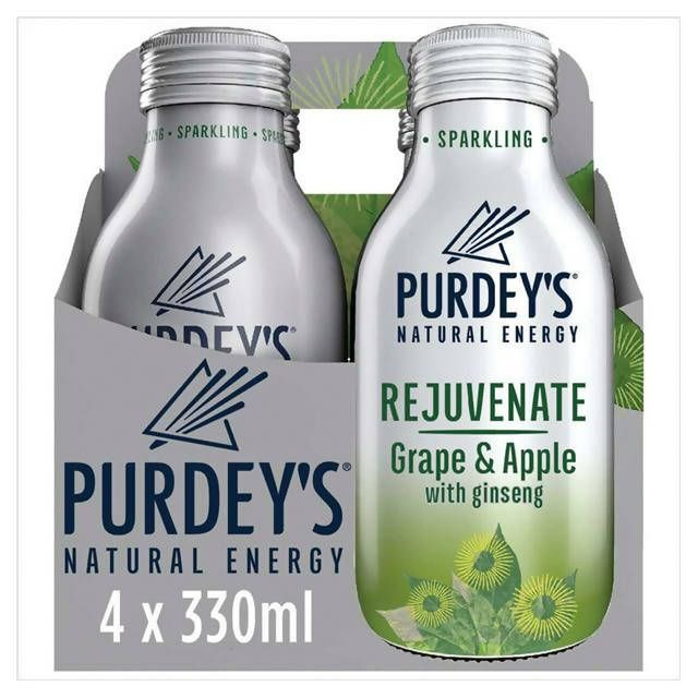 Purdey's Rejuvenate Natural Energy Drink 4x330ml