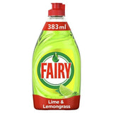 Fairy Antibacterial Washing Up Liquid Lime & Lemongrass 383ml Special offers Sainsburys   