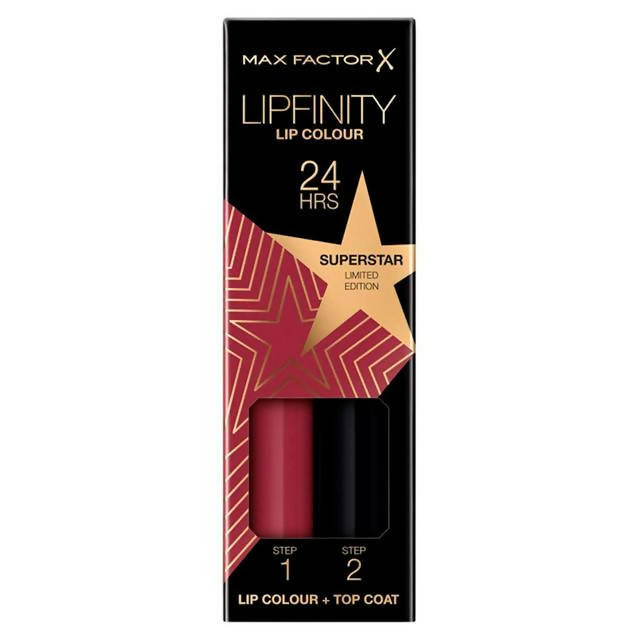 Max Factor Lipfinity 2-Step Long-Lasting Lipstick Rising Stars Collection 86 Superstar 5g