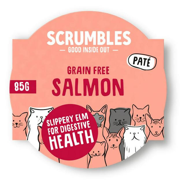 Scrumbles Salmon Cat Food 85g Cat pouches & cans Sainsburys   