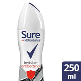 Sure Women Antibacterial Anti-Perspirant Aerosol Deodorant, Invisible 250ml GOODS Sainsburys   