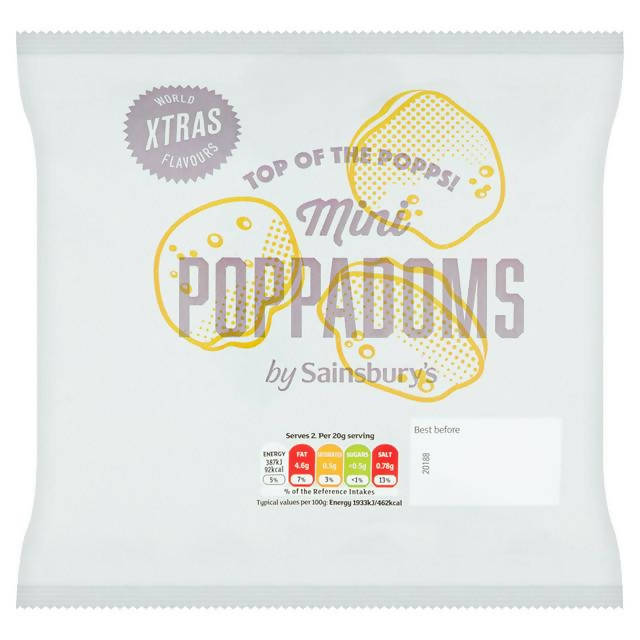 Sainsbury's Poppadoms 40g