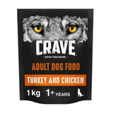 Crave Natural Grain Free Adult Complete Dry Dog Food Turkey & Chicken 1kg - McGrocer