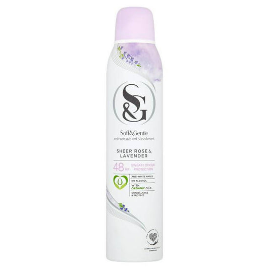 Soft & Gentle Anti-Perspirant Deodorant Sheer Rose & Lavender 250ml - McGrocer