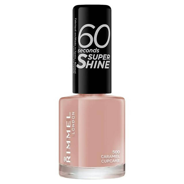 Rimmel London 60 Seconds Super Shine 500 Caramel Cupcake 8ml All Sainsburys   