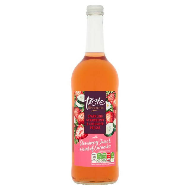 Sainsbury's Sparkling Strawberry & Cucumber Pressé, Taste the Difference 750ml