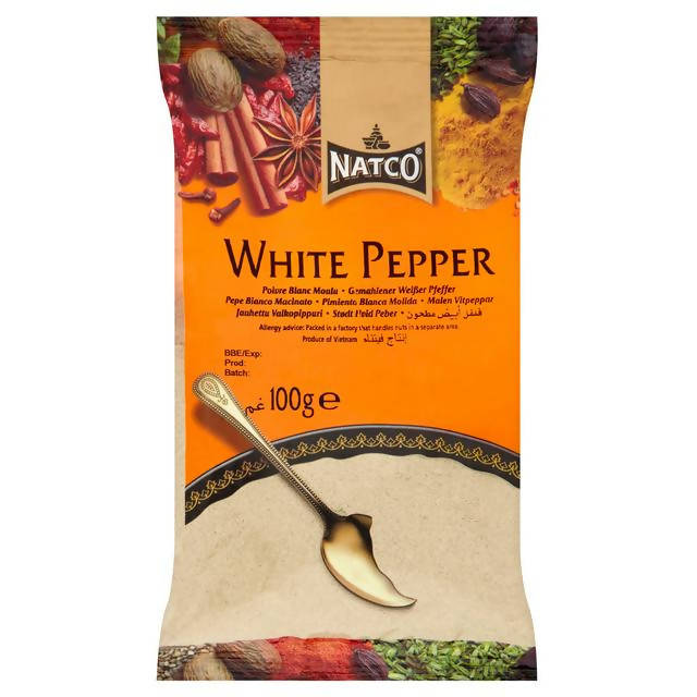 Natco White Pepper Ground 100g Asian Sainsburys   