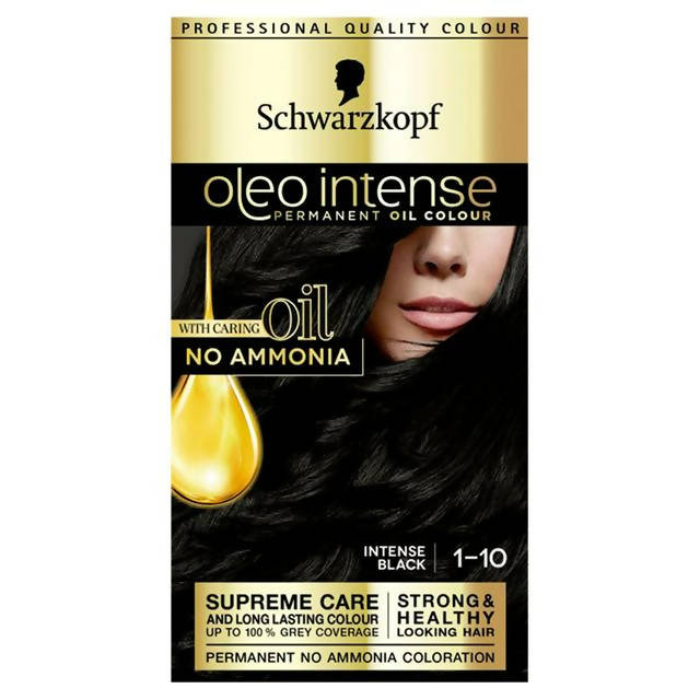 Schwarzkopf Oleo Intense 1-10 No Ammonia Permanent Hair Dye Black Dark Sainsburys   