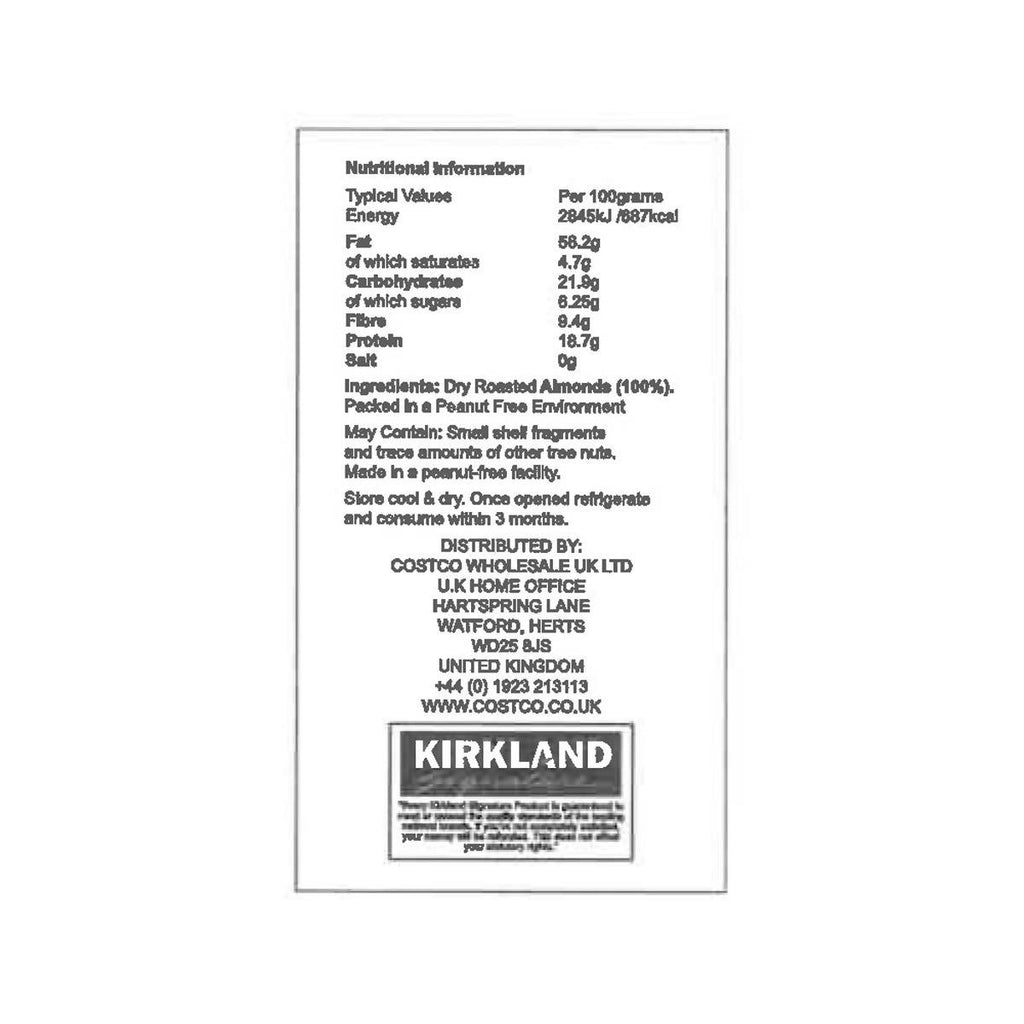 Kirkland Signature Creamy Almond Butter, 765g