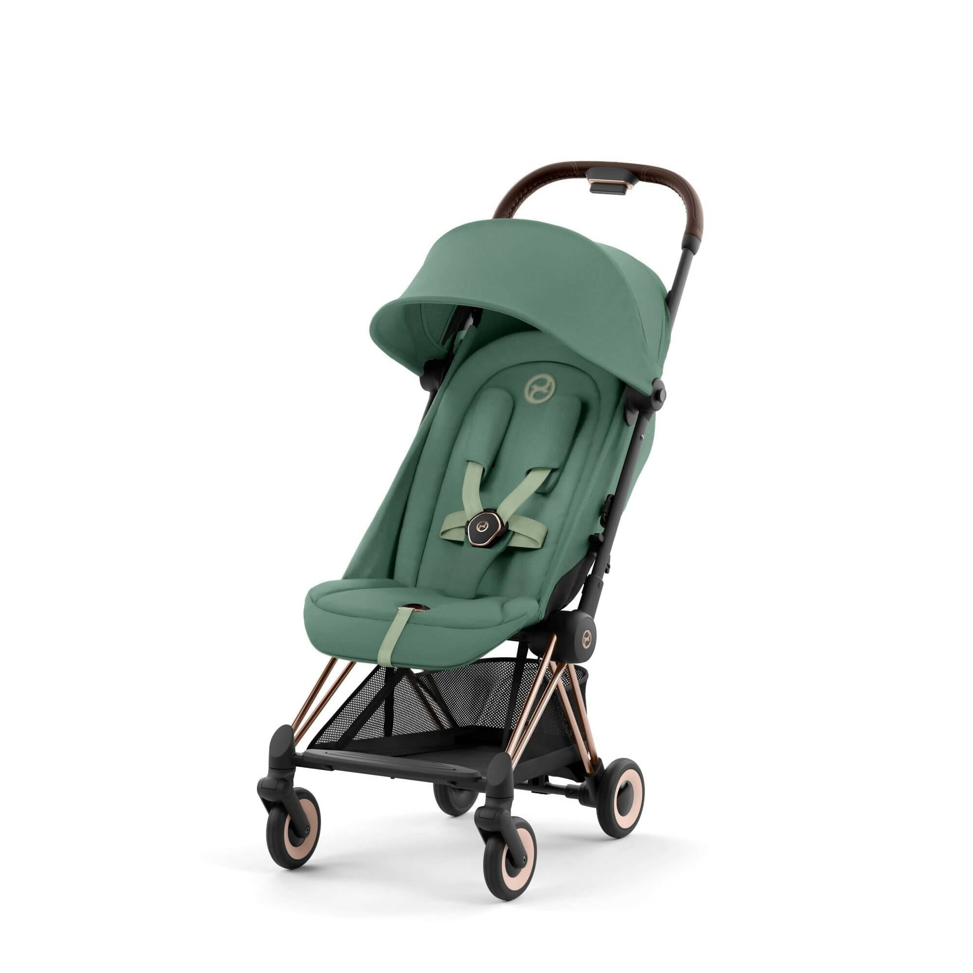 Cybex COYA Stroller - Rose Gold/Leaf Green Stroller McGrocer Direct   