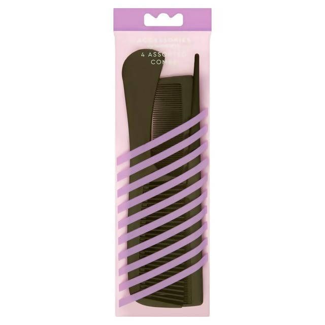 Sainsbury's Family Combs x4 Hair accessories Sainsburys   