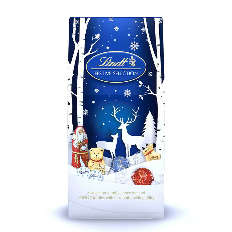 Lindt Festive Selection Pouch, 650g chocolates Costco UK   