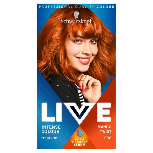 Schwarzkopf Live Intense Colour Permanent Hair Dye Mango Twist 030 Beauty at home Sainsburys   