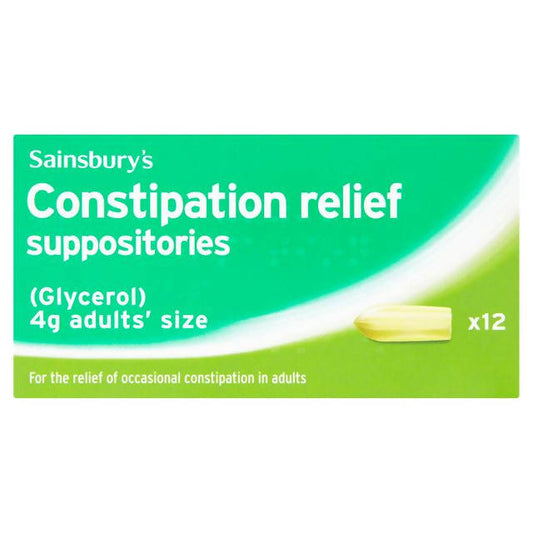 Sainsbury's Constipation Relief x12 stomach & bowel Sainsburys   