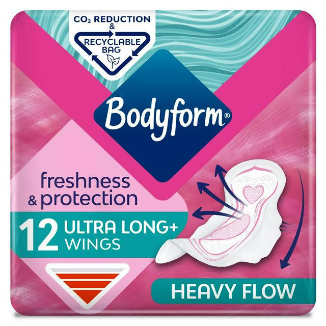 Bodyform Ultra Long Sanitary Towels Wings x12