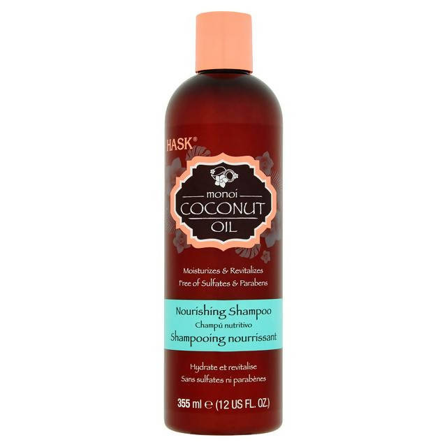 Hask Monoi Coconut Oil Nourishing Shampoo 355ml shampoo & conditioners Sainsburys   