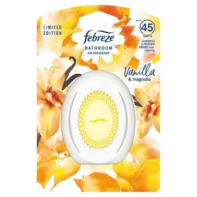 Febreze Bathroom, Continuous Air Freshener Odour Elimination & Prevention, Vanilla Cookie