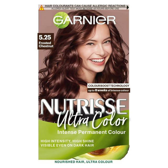 Garnier Nutrisse Ultra Permanent Hair Dye Frosted Chestnut Brown 5.25 - McGrocer