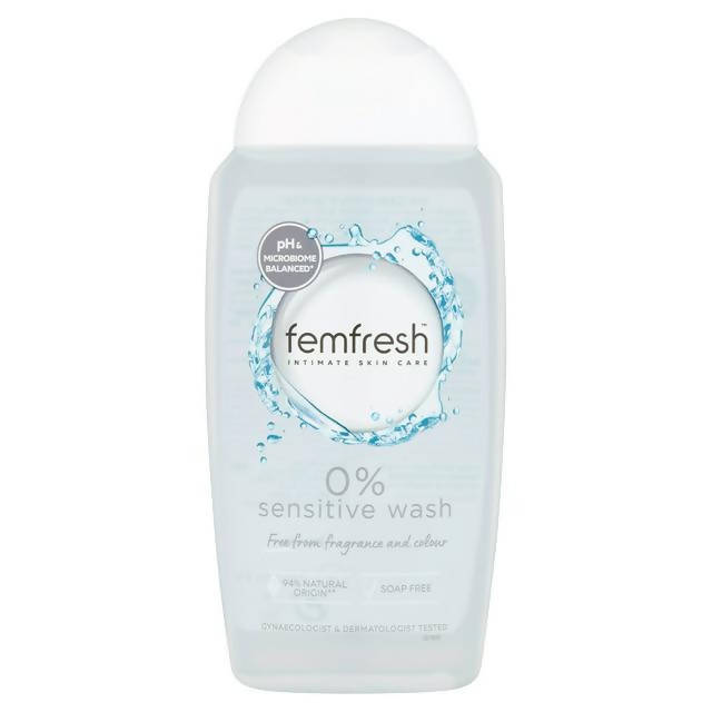 Femfresh Intimate Skin Care 0% Sensitive Fragrance & Wash Free 250ml - McGrocer
