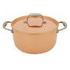 Sainsbury's Home Collection Copper Triply Stockpot With Copper Lid 24cm cookware Sainsburys   