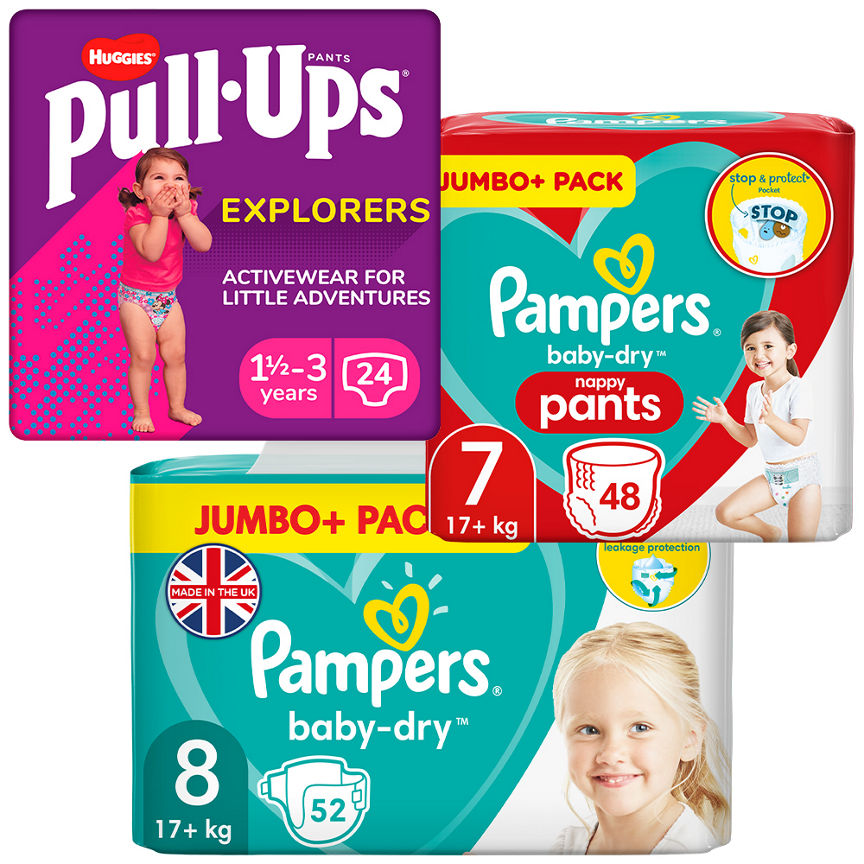 Stock Up Big Packs Nappies Bundle GOODS ASDA   