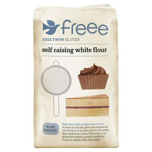 Freee Gluten Free Self Raising White Flour 1kg flour Sainsburys   