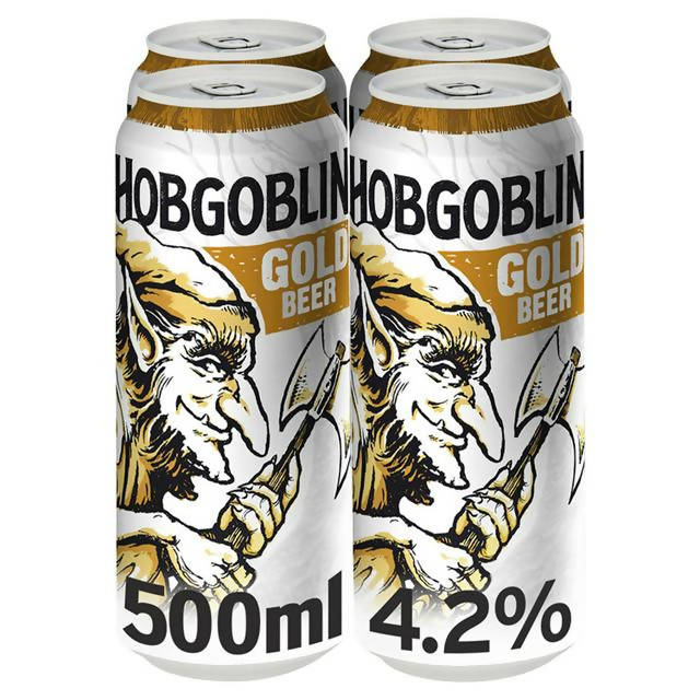 Hobgoblin Gold Ale Beer Cans 4x500ml