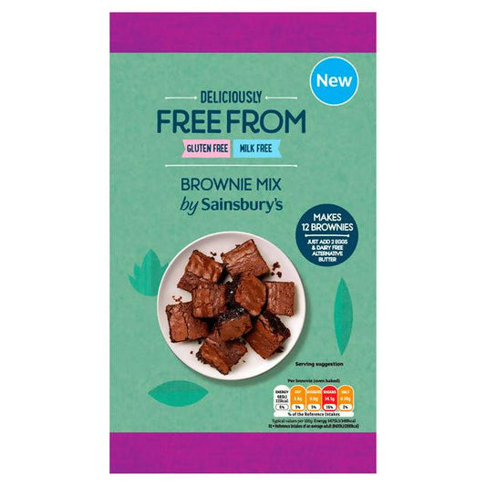 Sainsbury's Free From Brownie Mix 284g flour Sainsburys   