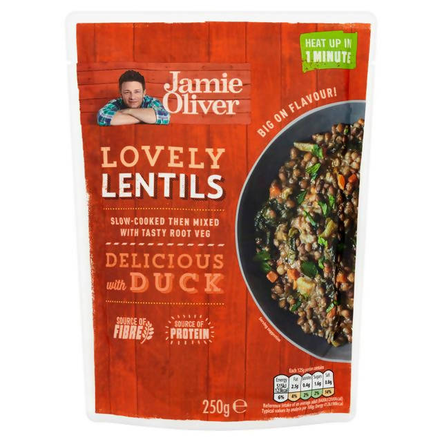 Jamie Oliver Microwave Ready to eat Lentils with Roasted Vegetables 250g