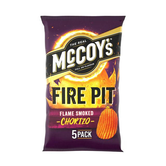 McCoy's Fire Pit Flame Smoked Chorizo Multipack Crisps Pack x5