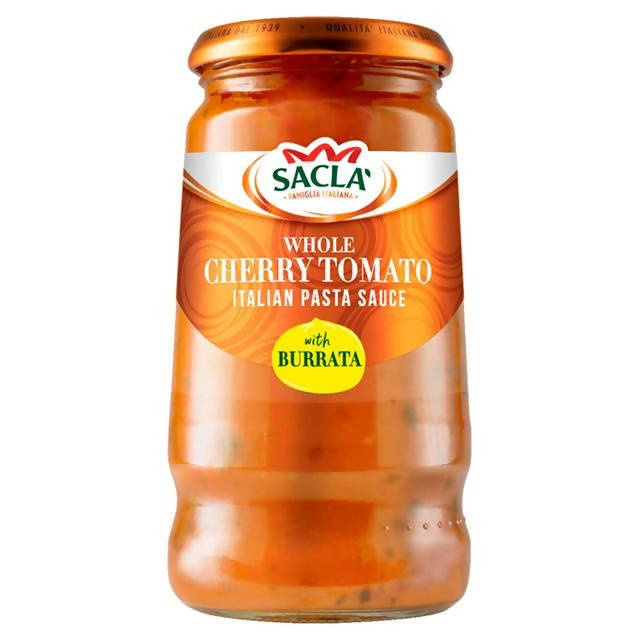 Sacla' Whole Cherry Tomato Italian Pasta Sauce with Burrata 350g