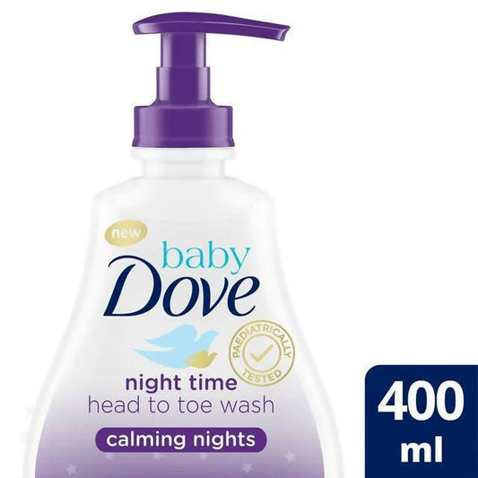 Baby Dove Calming Nights Head to Toe Wash 400ml toiletries Sainsburys   
