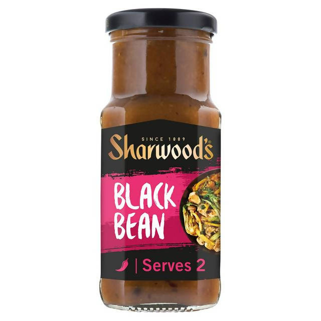 Sharwood's Black Bean Stir-Fry Sauce 195g Chinese Sainsburys   