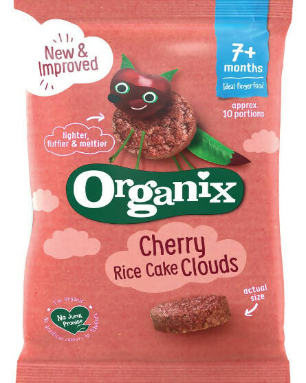 Organix Cherry Rice Cake Clouds 40g