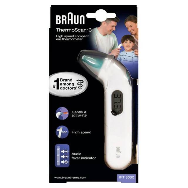 Braun ThermoScan 3 High Speed Compact Ear Thermometer