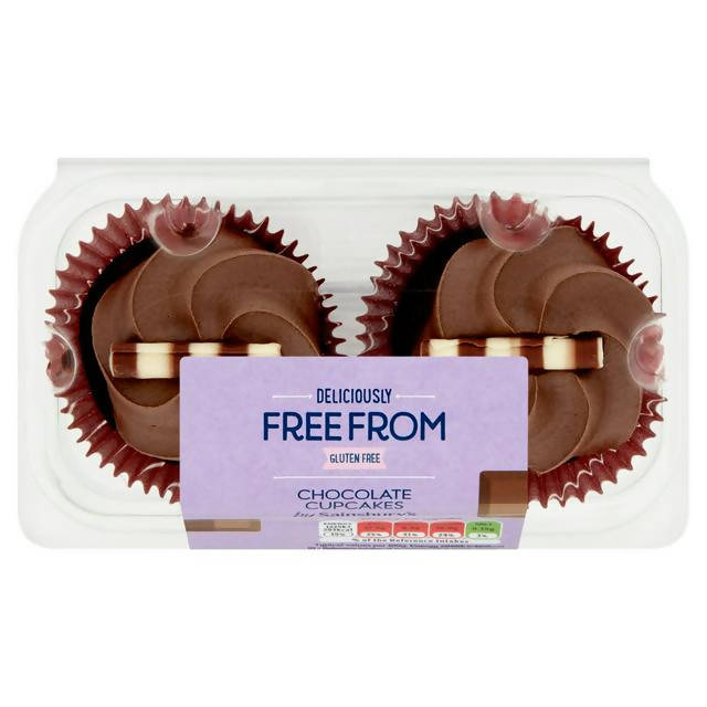 Sainsbury's Deliciously Free From Chocolate Cupcakes 105g - McGrocer
