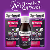 Sambucol Black Elderberry Liquid for Kids, 2 x 120ml (1-12 Years) Vitamins Costco UK   