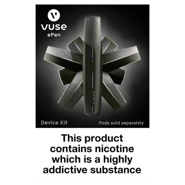 Vuse ePen Graphite Black Device Vaping & alternatives Sainsburys   